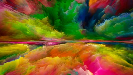 Keuken foto achterwand Mix van kleuren Forgotten Heaven and Earth