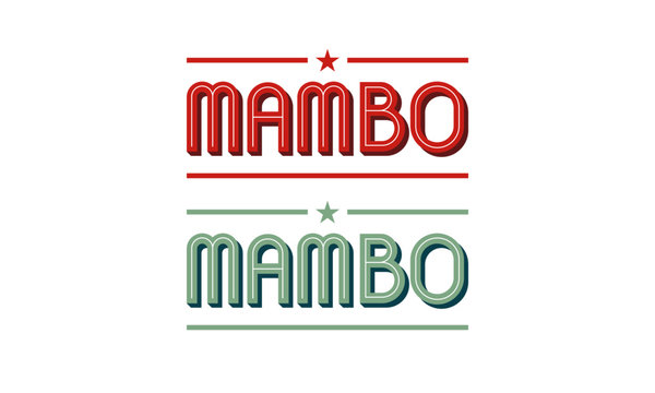 Mambo Cuban Cocktails Dancing Logo