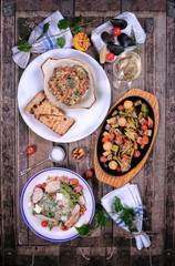 food on the table