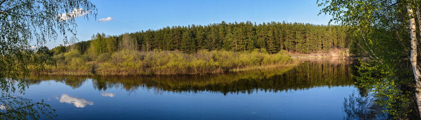 Fototapeta na wymiar Meshchersky national Park in may.