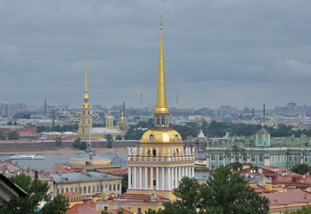 Fototapeta na wymiar A walk in St. Petersburg, Russia.