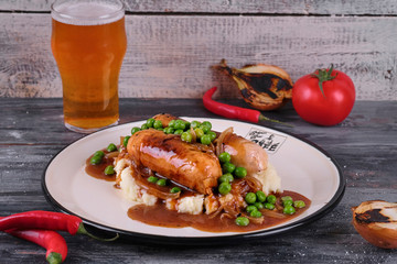 sausage with potato 