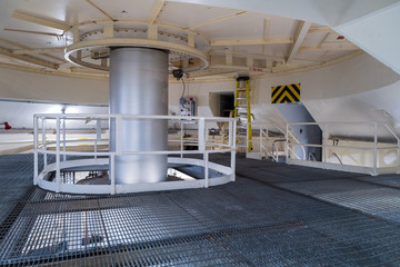 The Shaft of a Hydroelectric Generator at the Bonneville Dam, Washington, USA