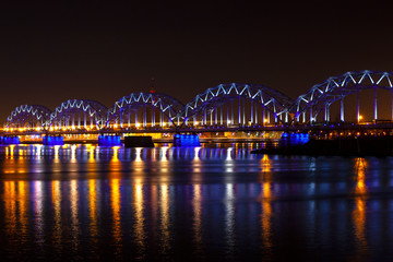 bridge at night