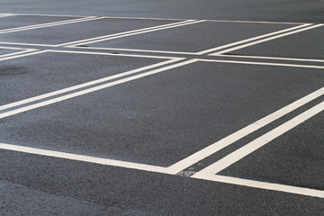 Markierte Parkplätze