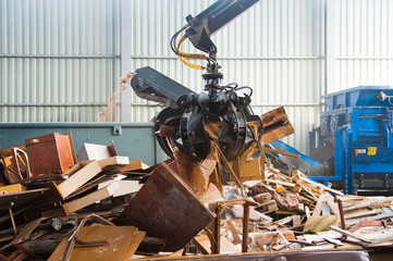 Waste recycling factory