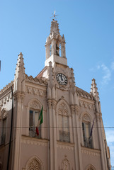 Fassade einer katholischen Kirche in Agrigento, Sizilien