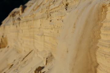 texture crumbling sand corrosion / scree of sand sand dunes, mountains, sand avalanche, texture, soil erosion, weathering