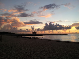 Obraz premium sunrise on the beach