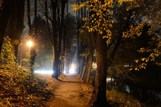 Ahrensburg bei Nacht 