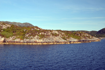 Fototapeta premium Tourism vacation and travel. Sognefjord, Norway, Scandinavia.