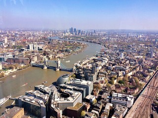 aerial view of London