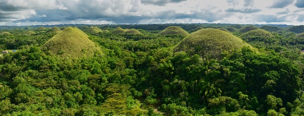 panorama of chocolate hills on bohol philippines © Ivan