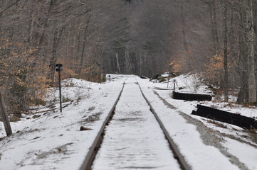 Snow Train Tracks