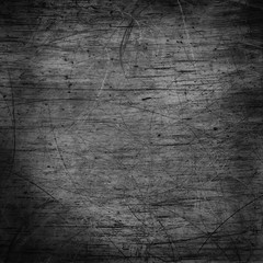 blank square gray abstract background / scratch texture, damaged wall surface