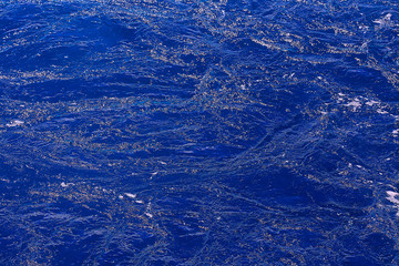 sea water abstract background waves / blue background, nature wet ocean water with ripples