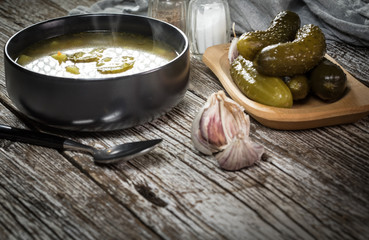 Vegetarian cucumber soup.