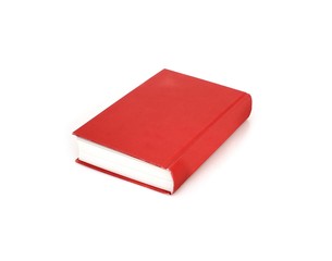 Red book isolated on white background