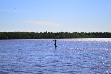 Fototapeta na wymiar in the lake