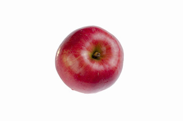 Fresh red apple isolated on white. With clipping path.