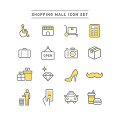 SHOPPING MALL ICON SET