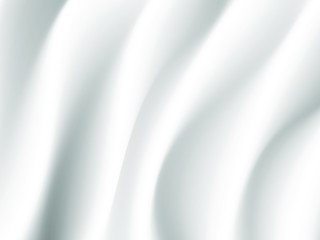 white silk cloth fabric wave overlapping with light and shadow. white and gray abstract texture background and copy space for web design