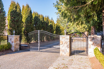 A nice gate of a house in Vancouver, Canada.
