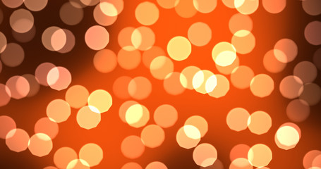 orange bokeh background