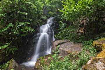 Gabrovo waterfall in Belasica Mountain,North Macedonia