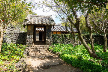 Obraz premium Folk Village of Jeju Island.