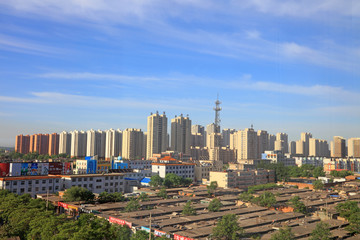 Fototapeta premium Sceneria architektury miejskiej, Tangshan, Chiny