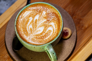 Café feito com arte, art in coffee