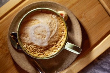 Café feito com arte, art in coffee