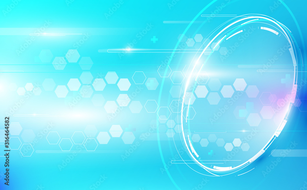 Poster abstract geometric shape background. medicine and science concept background
