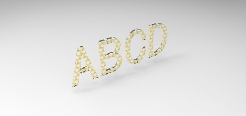 3D font 