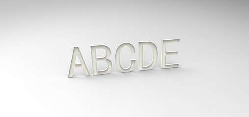 3D font 