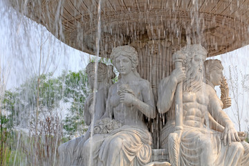 Tangshan world horticultural exposition Italian garden Fountain sculpture, Tangshan city, china
