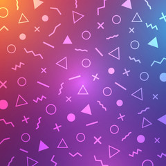 minimalist memphis design background