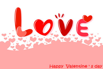 LOVE Happy Valentines day card,Wallpaper, flyers, invitation, posters, brochure, banners.