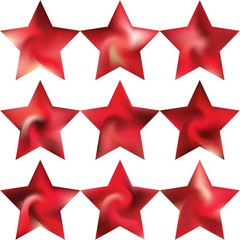 Set of pentagram modern backgrounds.