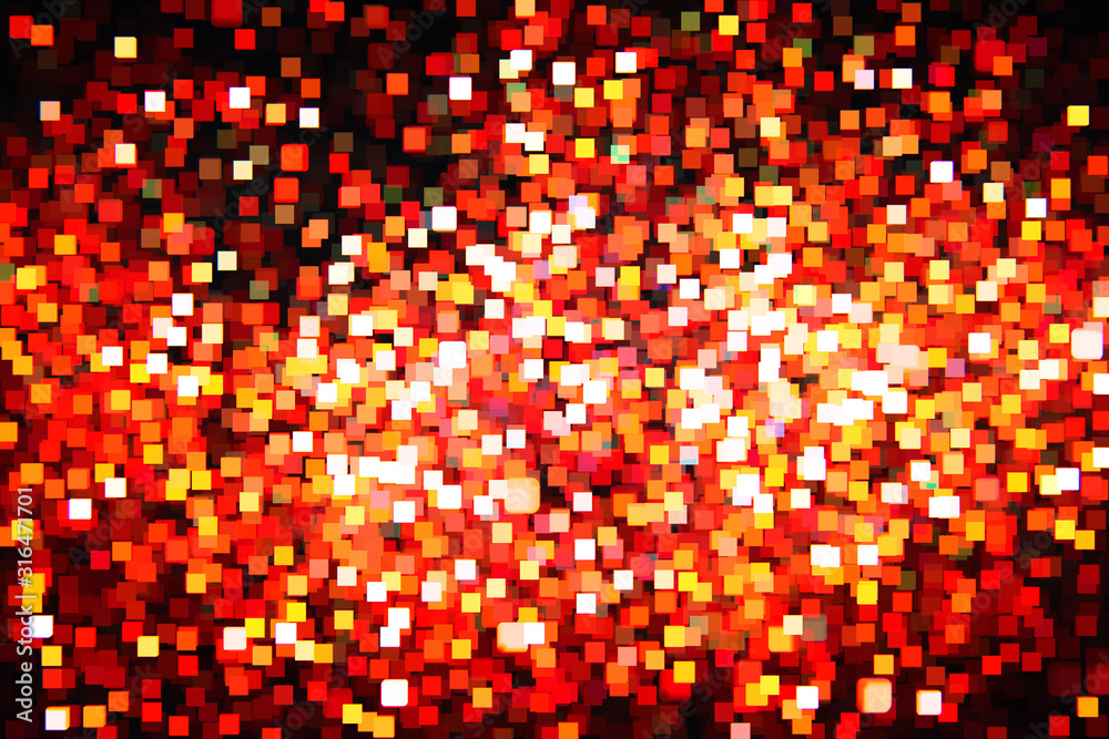 Poster beautiful bokeh on a black background