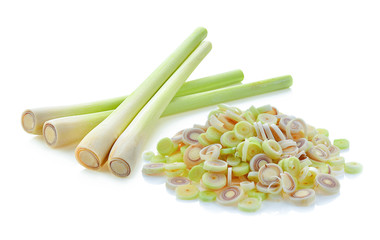 lemon grass isolated on white background