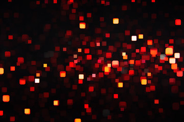 Beautiful bokeh on a black background