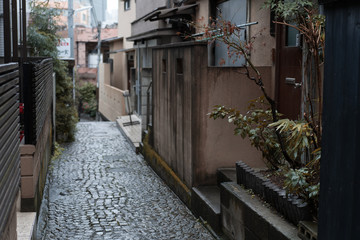 Obraz premium narrow street in old town