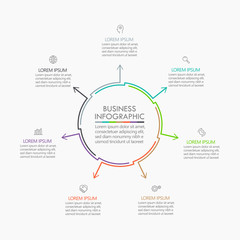 Business circle. timeline infographic icons designed for abstract background template milestone element modern diagram process technology digital marketing data presentation chart Vector