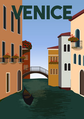Venice Vector Illustration Background