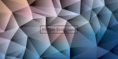 Modern blue abstract polygonal background. Geometric texture background