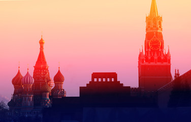 Beautiful photo of views of the Moscow Kremlin