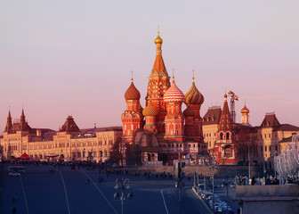 Fototapeta premium Beautiful photo of St. Basil's Cathedral