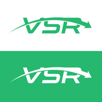 VSR letter logo design vector